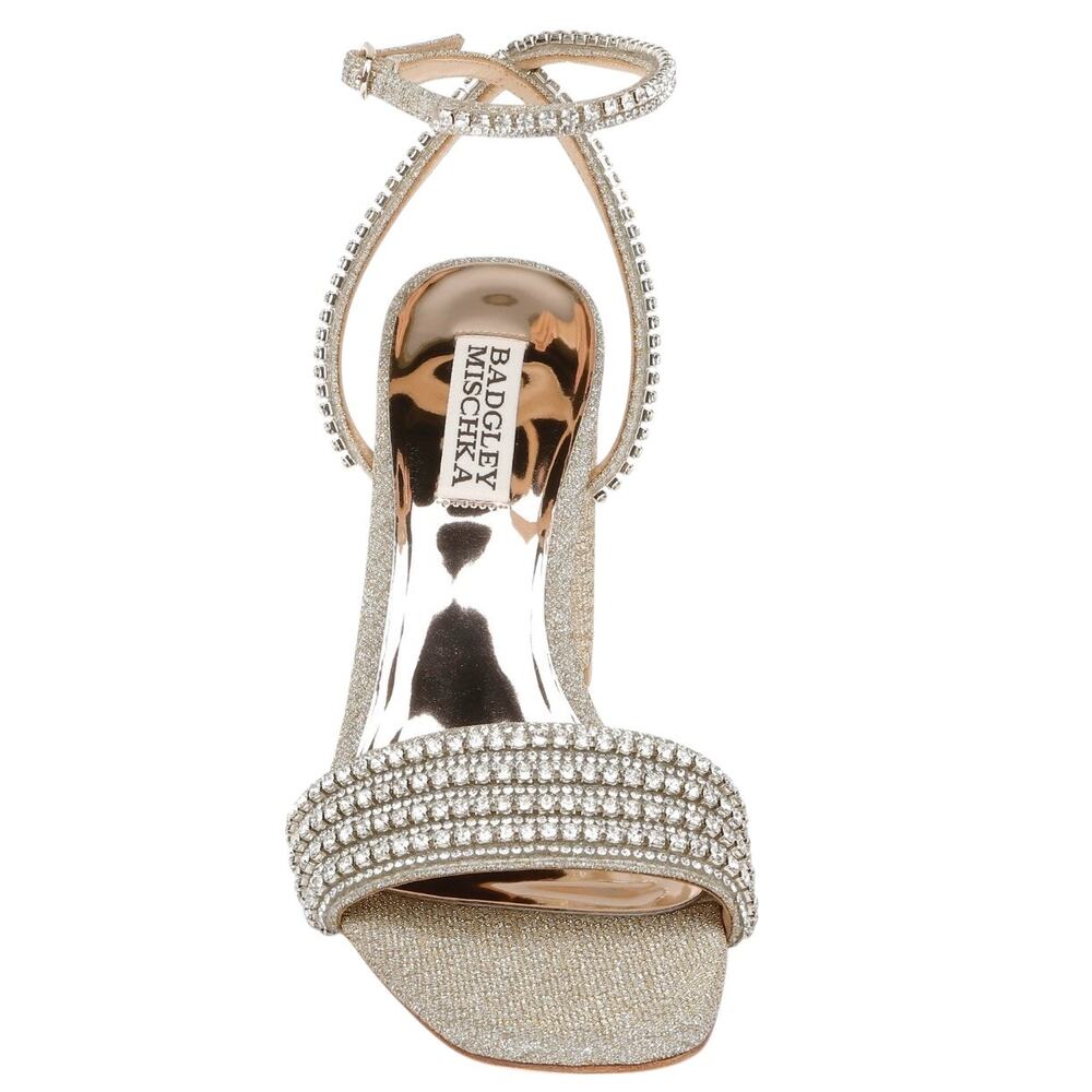 BADGLEY MISCHKA Becca Strappy Block Heel Sandal size 8 NWT $235 - Picture 6 of 13